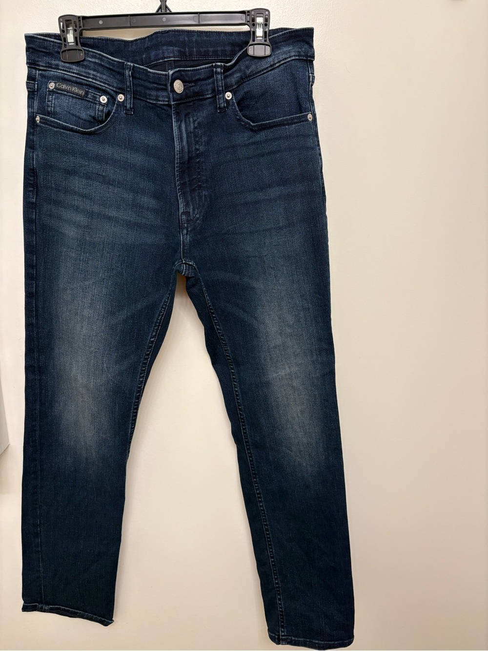 Calvin Klein Dark Indigo Slim Straight Jeans